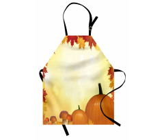 Mushrooms Pumpkins Apron