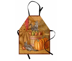 Rustic Barnyard Kitten Apron