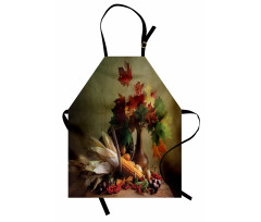 Fall Vegetables Leaves Apron