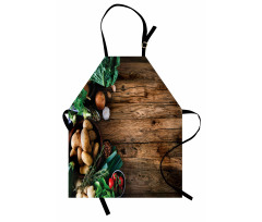 Wooden Table Vegetable Apron