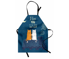 Love Cats on Roof Apron