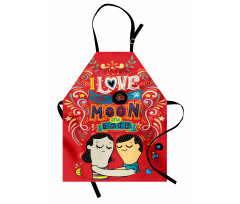 Couple Hug Oriental Apron