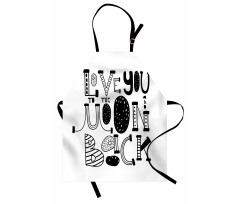 Modern Graphic Love Apron