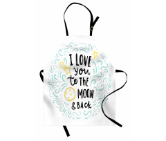 Cartoon Sibling Love Apron