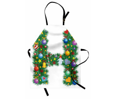 Uppercase Letter Tree Apron