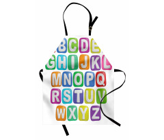 Colorful Alphabet Set Apron