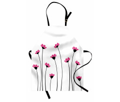 Pink Daisy Blossoms Apron