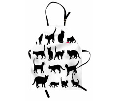 Black Kittens Pets Paws Apron