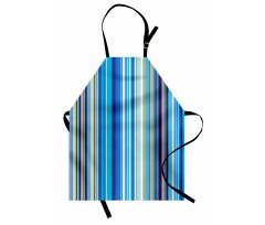 Vertical Stripes Retro Art Apron