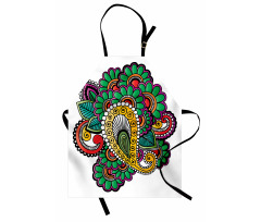 Vivid Colored Pattern Art Apron