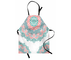 Soft Toned Mandala Asian Apron