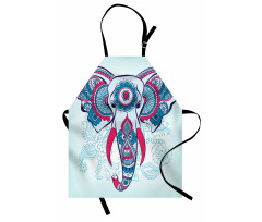 Doodle Elephant Design Apron