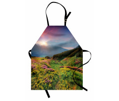 Summer Scene Flowers Apron