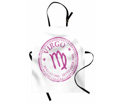 Pink Colored Horoscope Apron