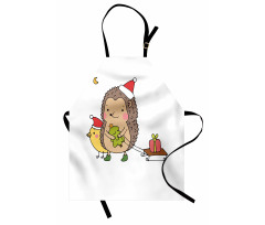 Cartoon Bird and Tree Apron