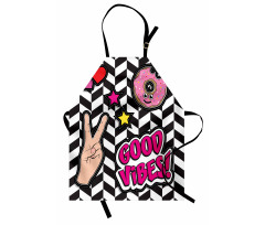 Cartoon Pop Emoticon Apron