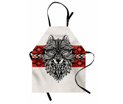 Tattoo Style Animal Face Apron