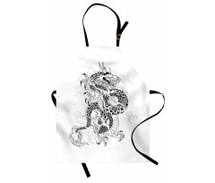 Sketch Art Monster Apron