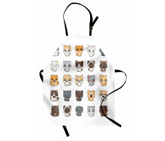 Cartoon Felines Apron