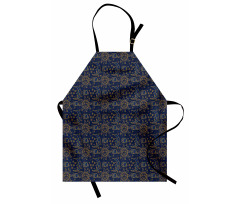 Vintage Doodle Style Star Apron