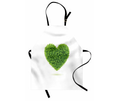 Heart with Fresh Leaves Apron