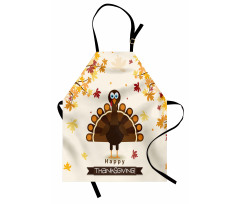 Fall Season Animal Leaf Apron