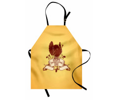 Bird Silhouette Banner Apron