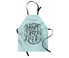 Peace Love Joy Lettering Apron