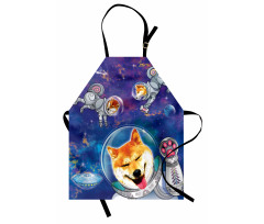 Astronaut Shibas in Space Apron