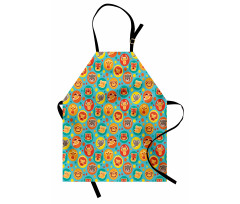 Comic Fun Faces Apron