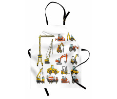 Cartoon Machinery Apron