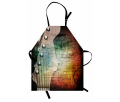 Grunge Retro Tuning Pegs Apron