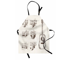 Sketch Chords Flamenco Apron