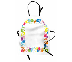 Colorful Handprints Apron