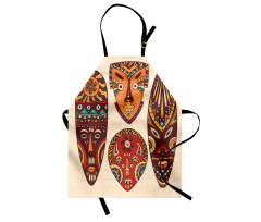 Indigenous Folk Mask Graphic Apron