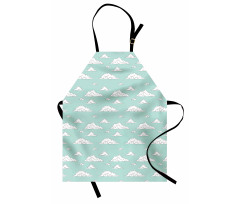 White Fluffy Clouds Apron