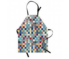 Ornate Patchwork Motif Apron