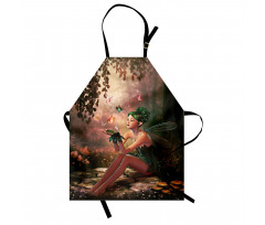 Girl Wings Butterflies Apron