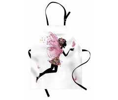 Floral Dressed Angel Apron