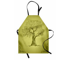 Olive Tree Pattern Apron