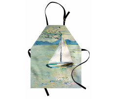 Monet Sailing Boat Apron
