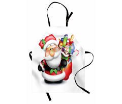 Whimsical Father Xmas Apron