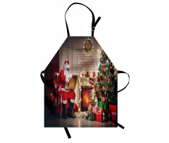 Santa Reading Letter Home Apron