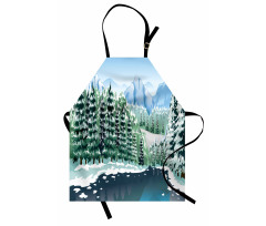 Winter Season Trees Apron