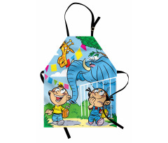 Mischievous Elephant Boy Apron