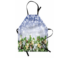 Bokeh Snowflakes Apron