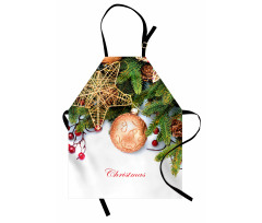 Holly Berries Star Apron