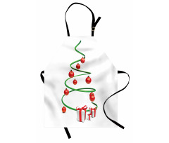 Abstract Xmas Tree Apron