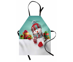 Snowman and Boxes Apron