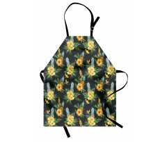 Tropic Flower Design Apron